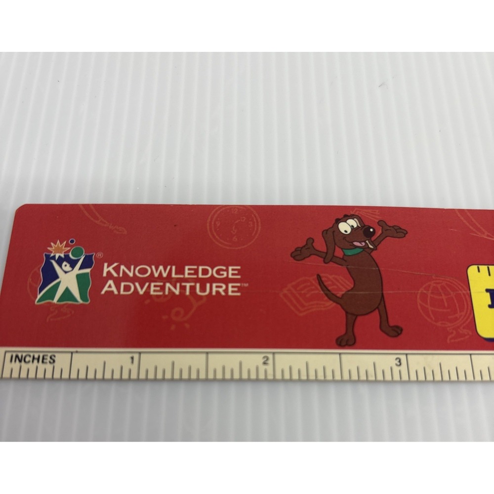 Rare Jump Start Knowledge Adventure Ruler Plastic‎ Some Scratches 12" - Picture 3 of 10